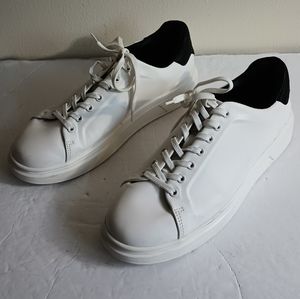Zara Womens White Sneakers, Size 42 EU 11 USA